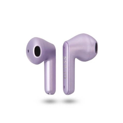 Guess GUTWST82TRU TWS Căști Bluetooth + Stație de Andocare cu Logo Triunghi - Violet [1]