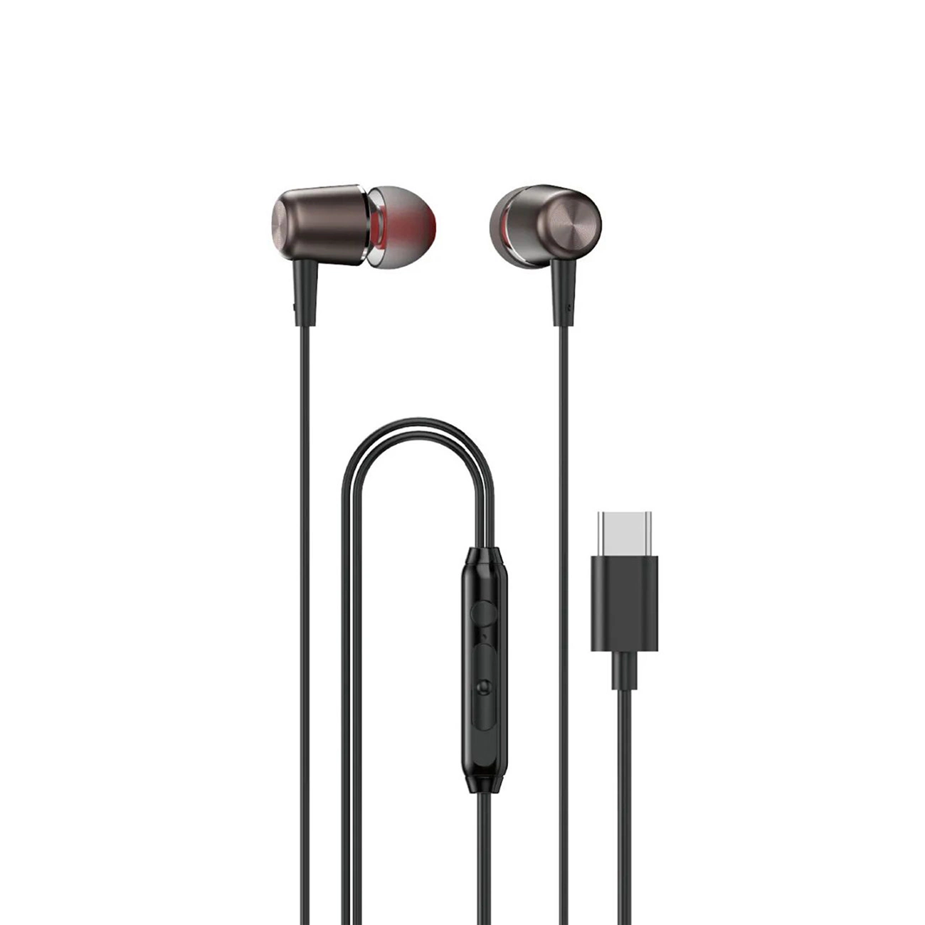 Casti wireless TWS - Căști Dudao X1PROT In-Ear cu fir USB-C 1,2m - Negru
