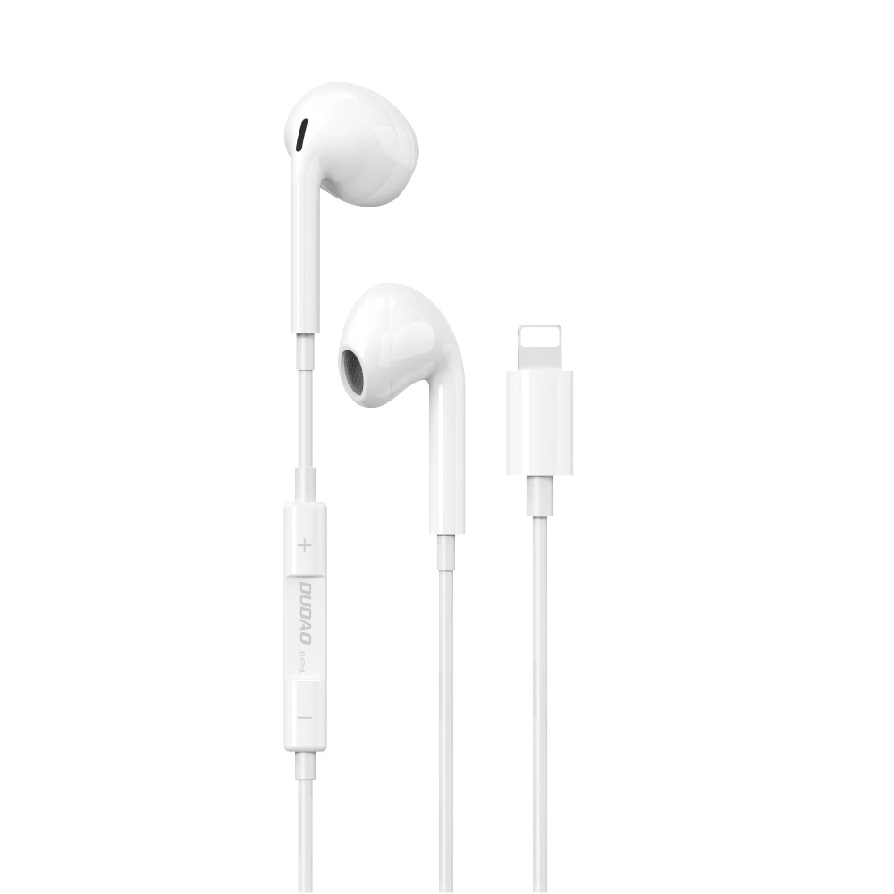Casti wireless TWS - Căști Dudao X14PROL-W1 in-ear cu conector Lightning, X14PROLW1 - Alb