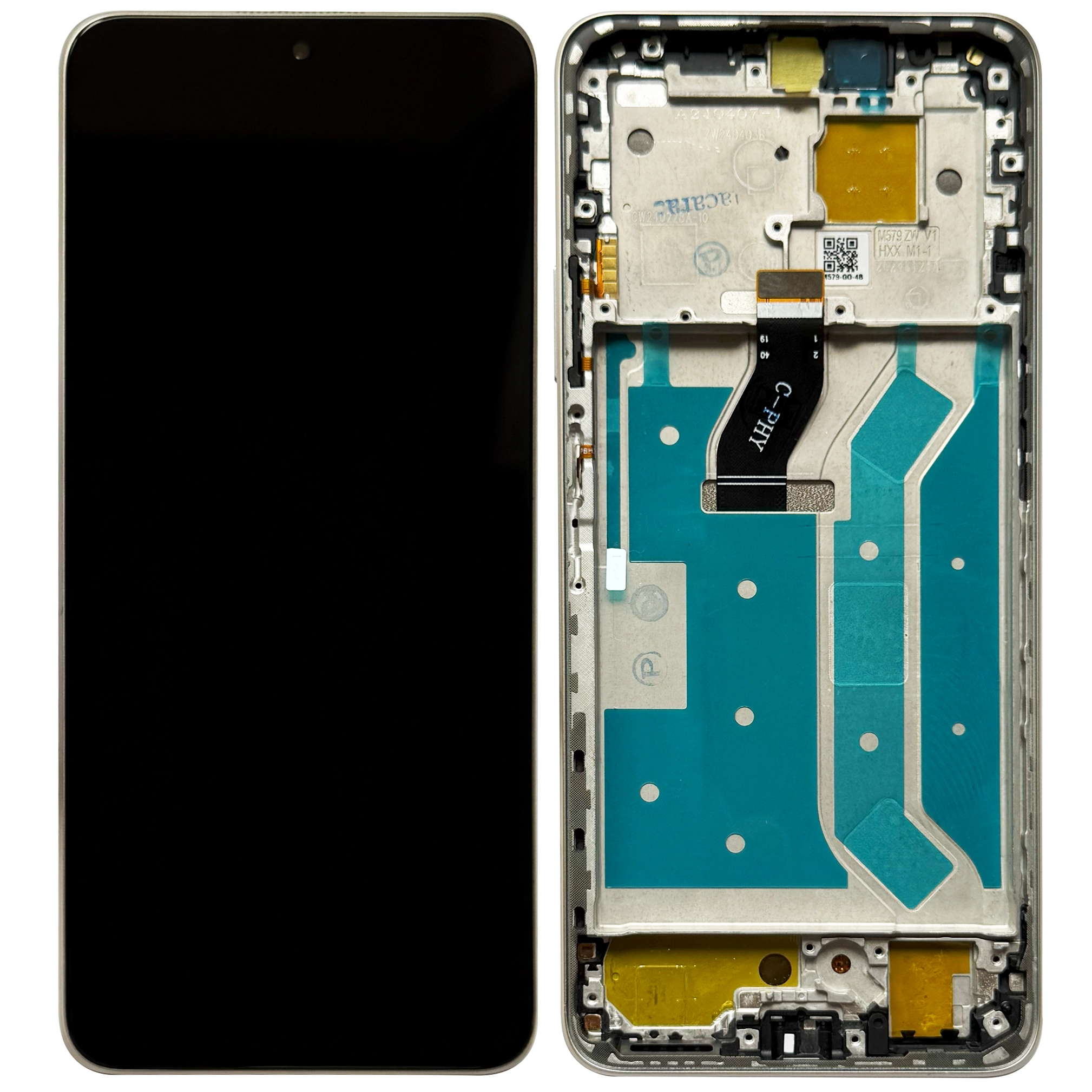 Huawei Nova 12i - Display Huawei Nova 12i cu rama, Alb