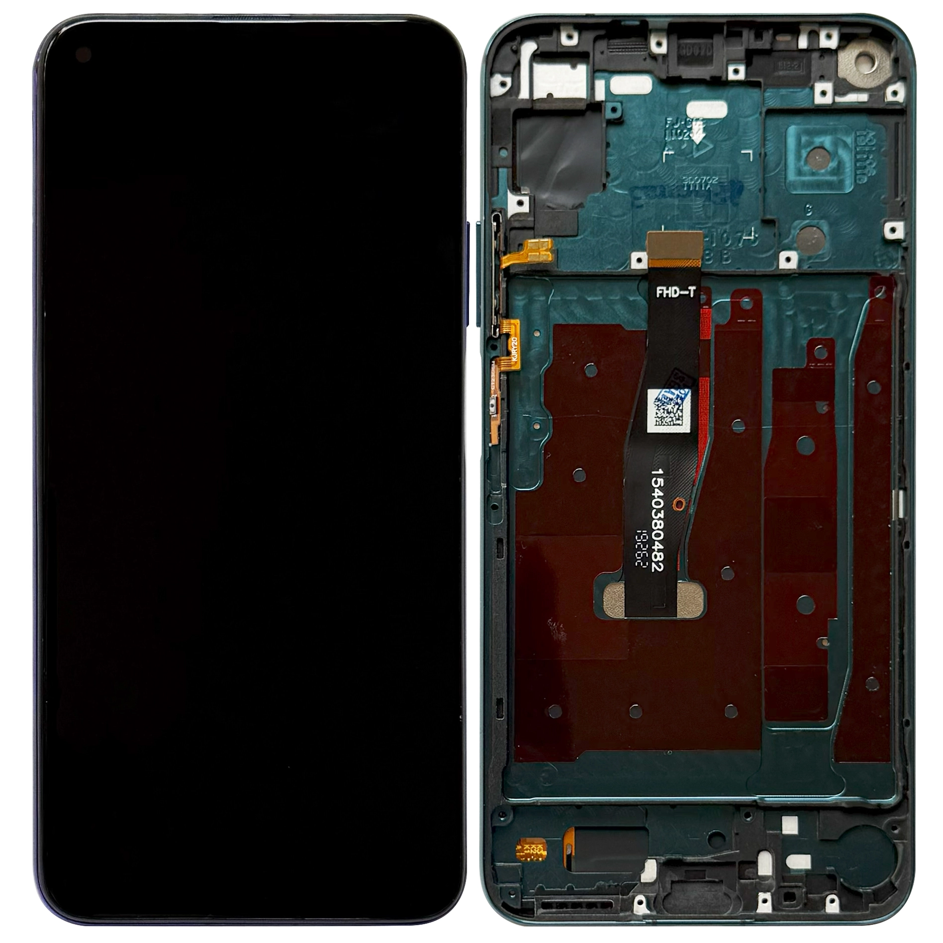 Display telefoane - Display Huawei Nova 5T cu rama, Verde