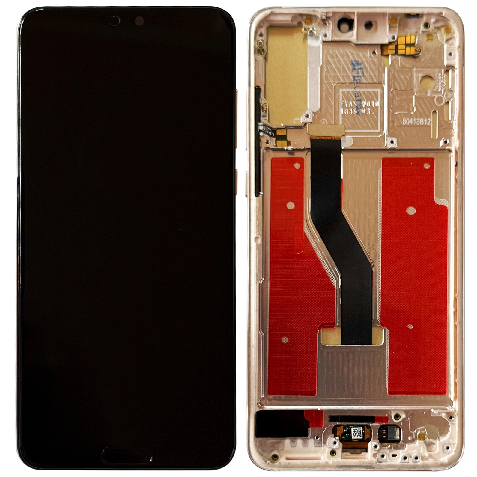 Display telefoane - Display Huawei P20 pro cu rama, Gold