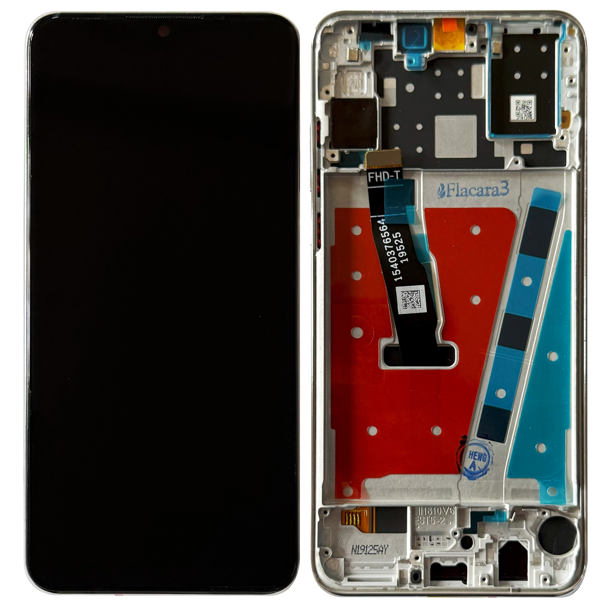 Display telefoane - Display Huawei P30 Lite cu rama 48mp, Alb