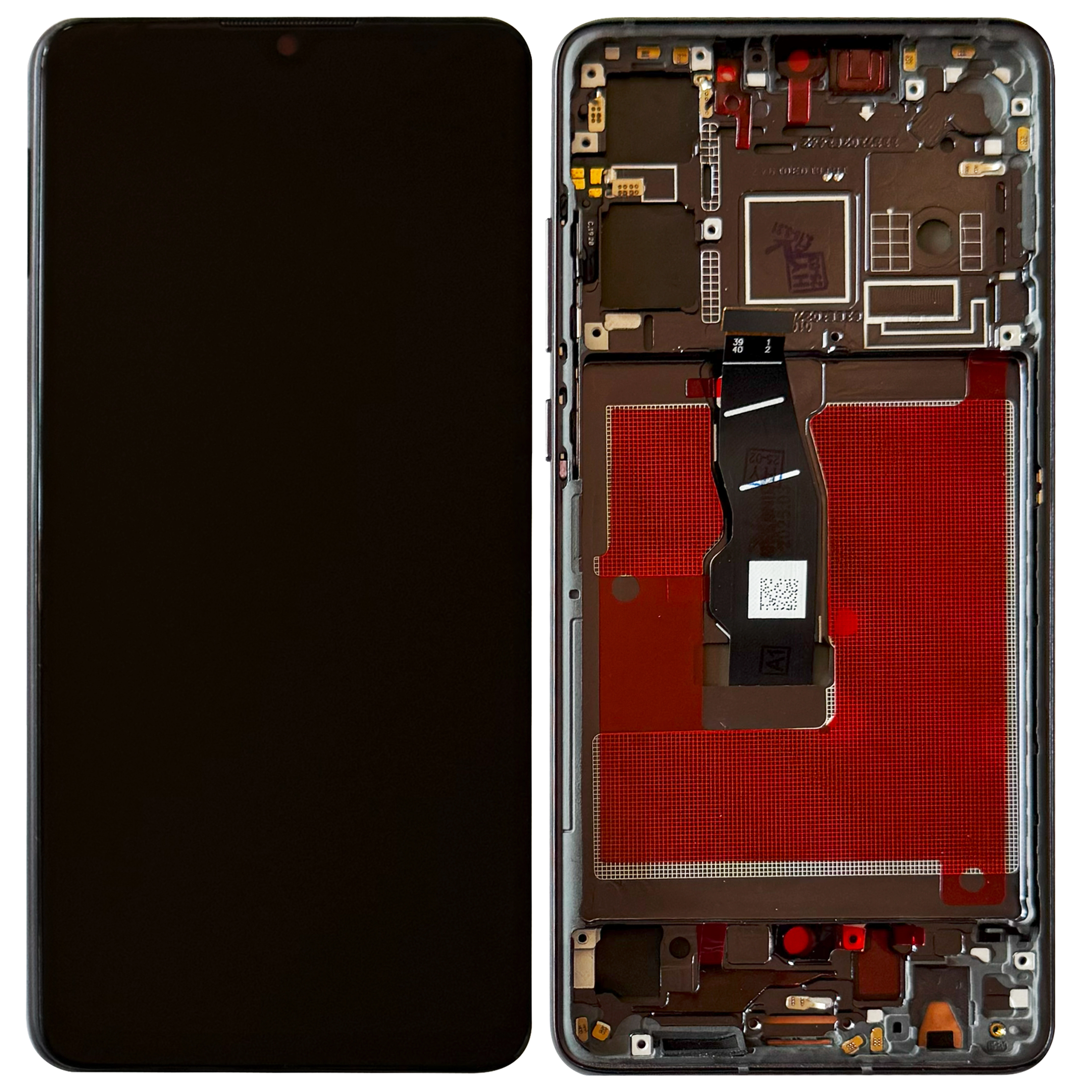 Display telefoane - Display Huawei P30 OLED cu rama, Negru