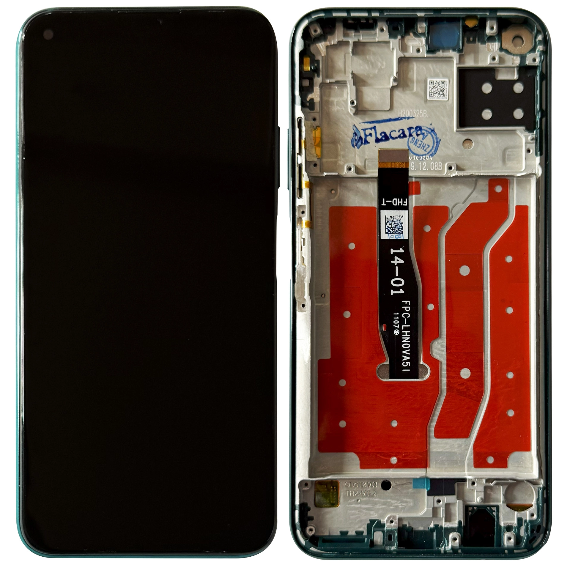 Display telefoane - Display Huawei P40 Lite cu rama, Verde