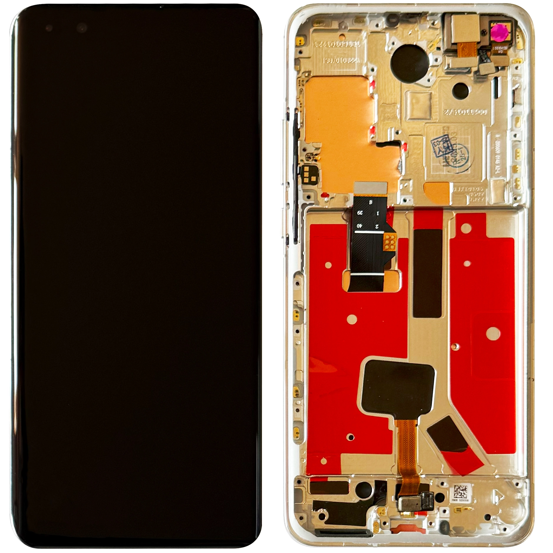 Huawei - Display Huawei P40 Pro OLED cu rama, Alb