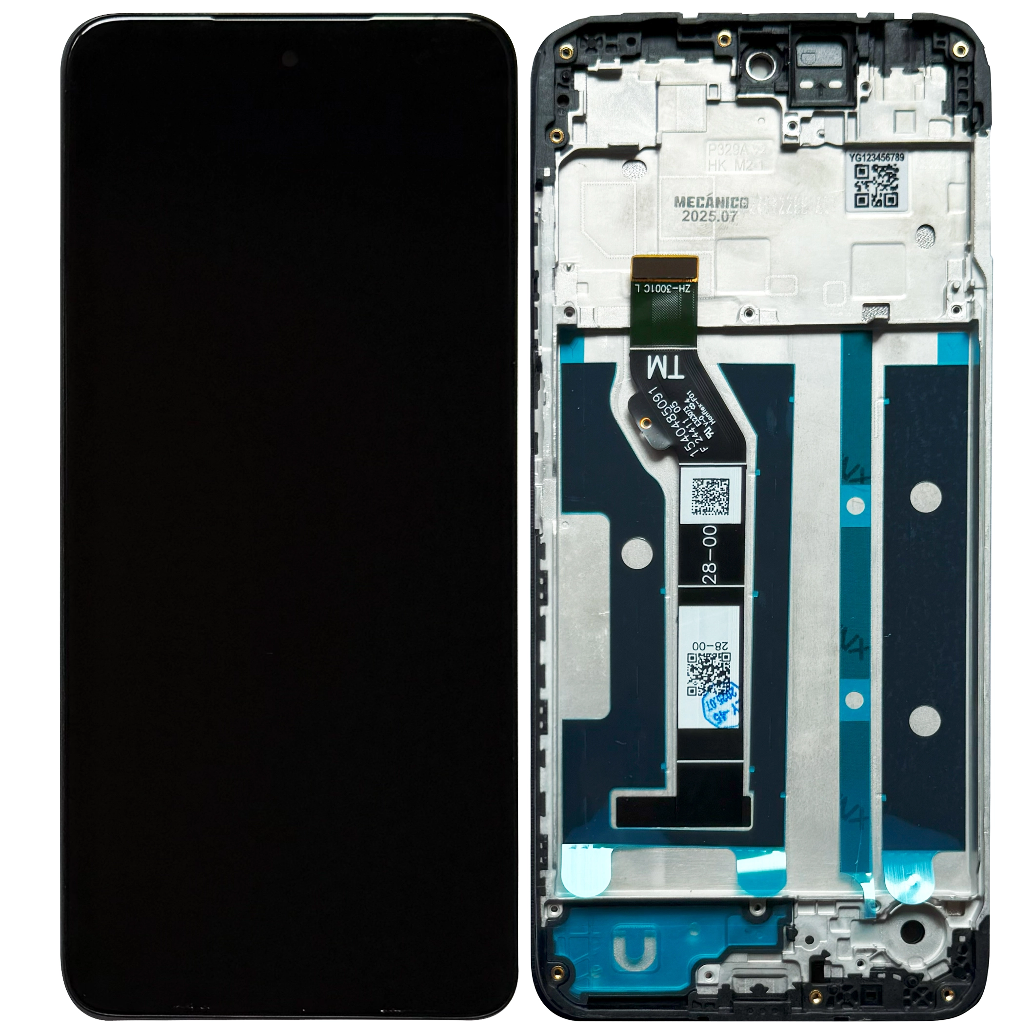Display telefoane - Display Motorola Moto E15 cu rama