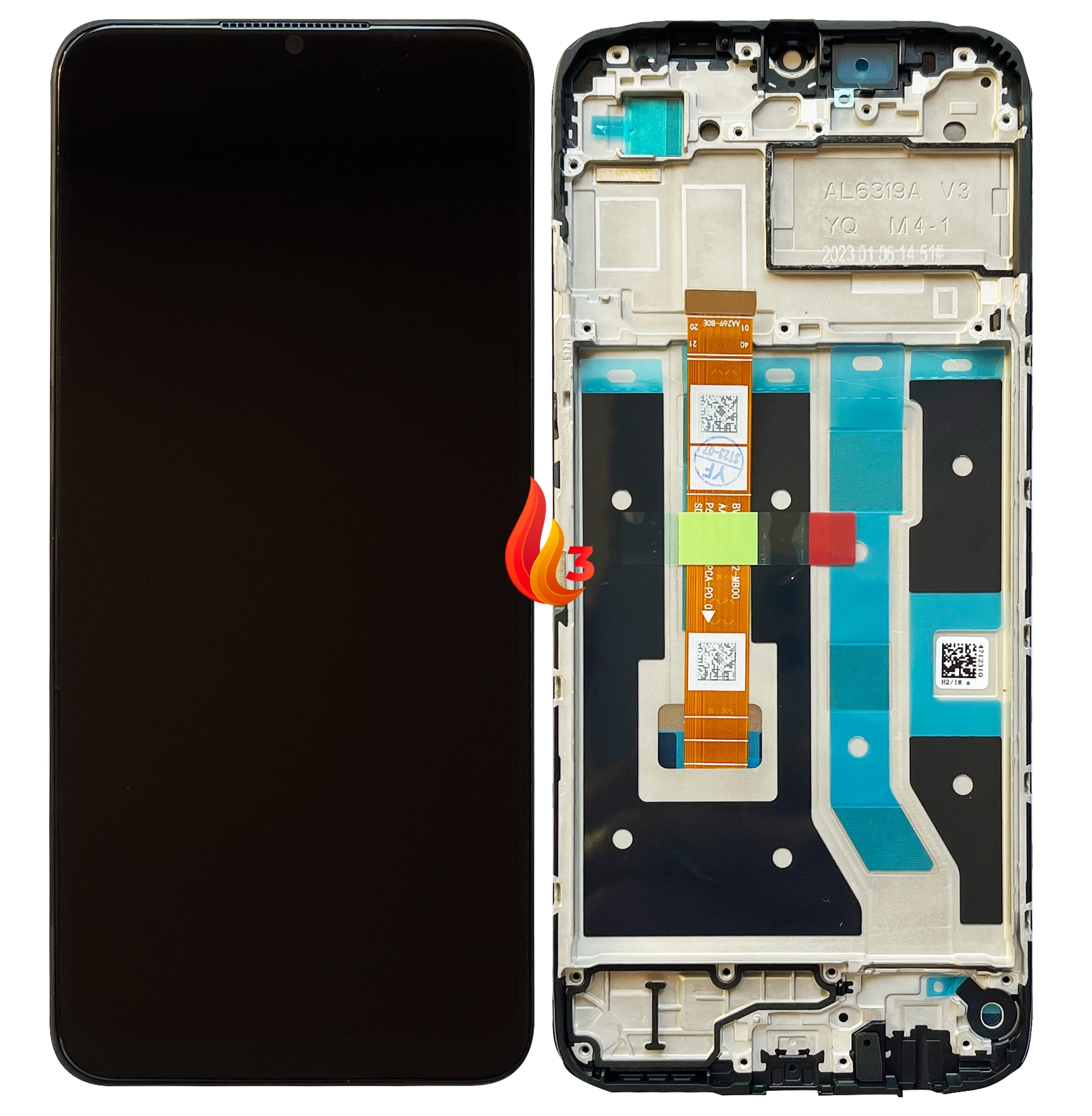 Piese Service Gsm - Display Oppo A17 cu rama