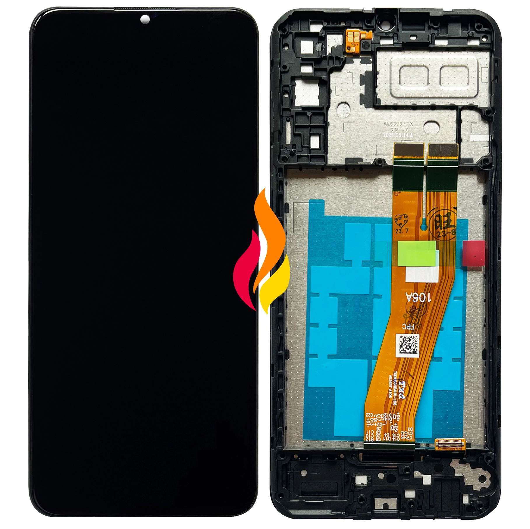 Piese Service Gsm - display samsung A04e cu rama