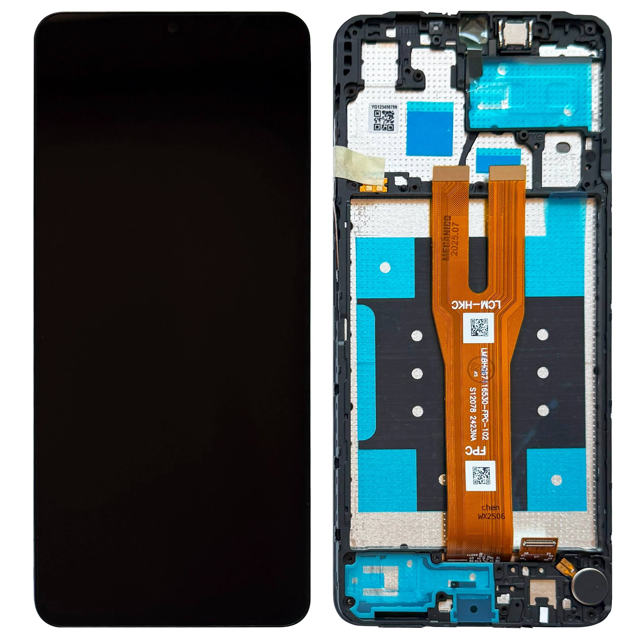 Display telefoane - Display Samsung A06 cu rama OEM