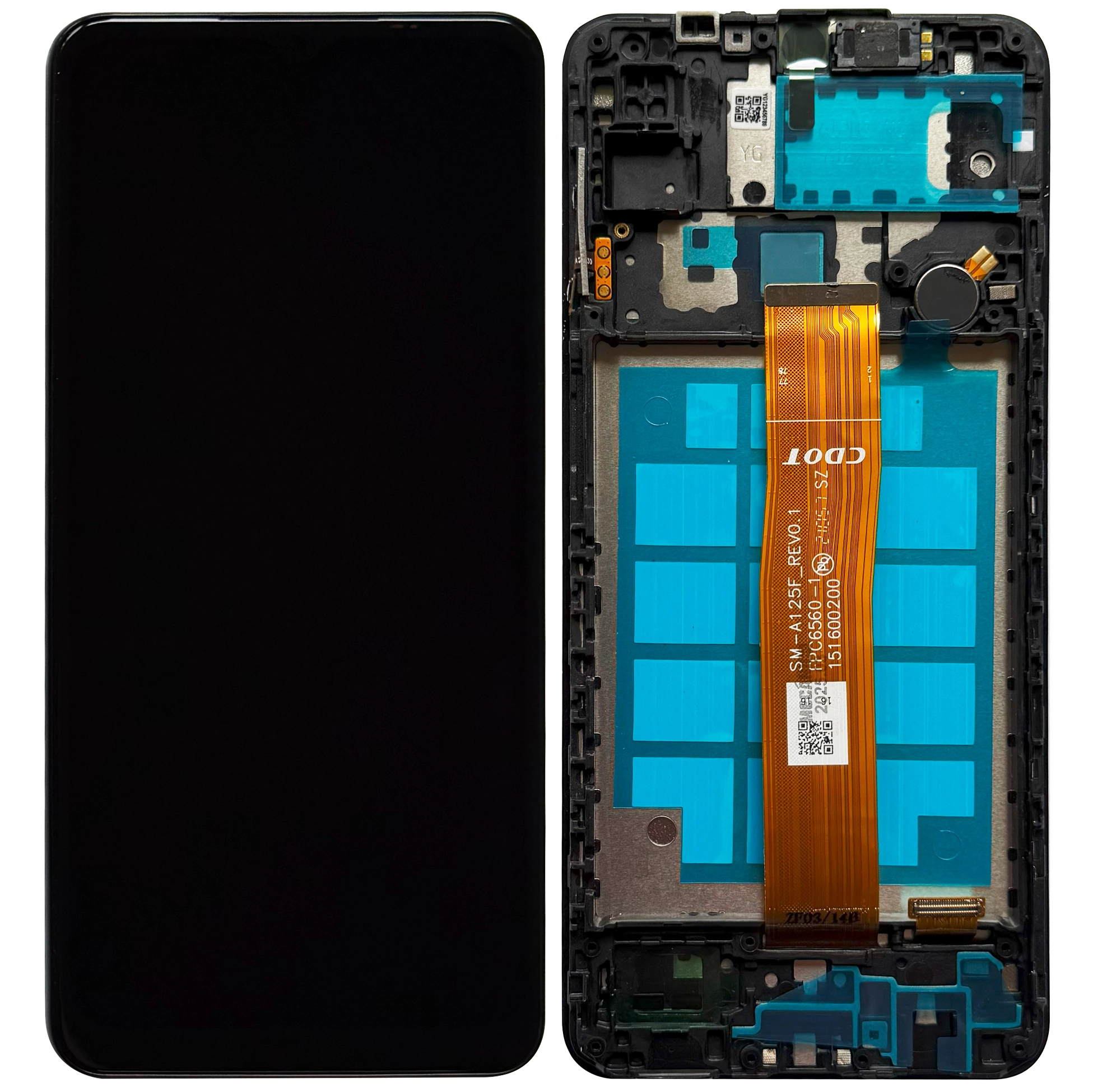 Piese Service Gsm - Ecran Display Samsung Galaxy A12 / A12 Nacho cu rama, QD Incell