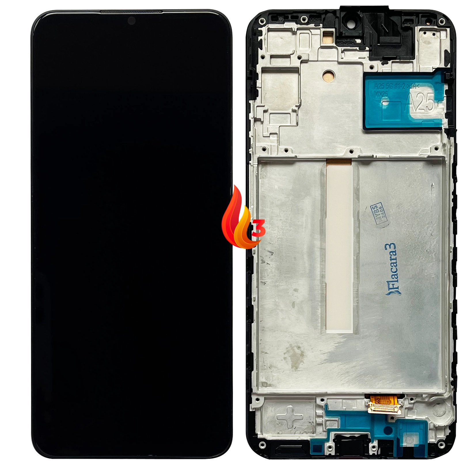 Piese Service Gsm - Display Samsung A25 cu rama LCD