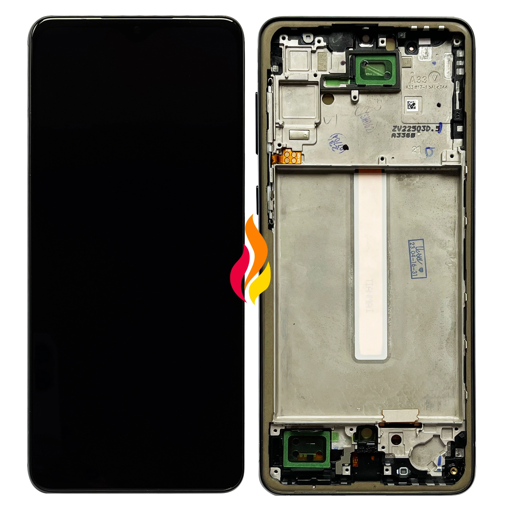 Display telefoane - Display Samsung A33 5G cu rama OLED, Negru