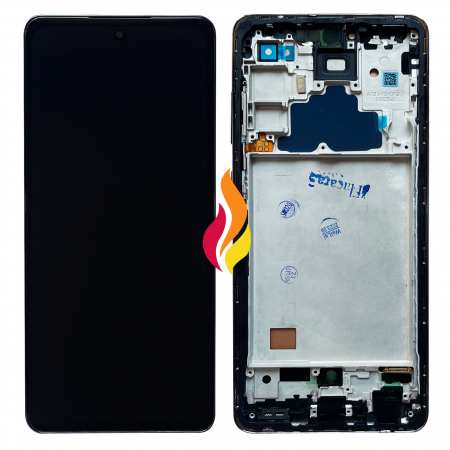 Display telefoane - Display Samsung A72 cu rama OLED Negru