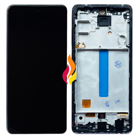 Display telefoane - Display Samsung A52s 5G cu rama OLED, Negru
