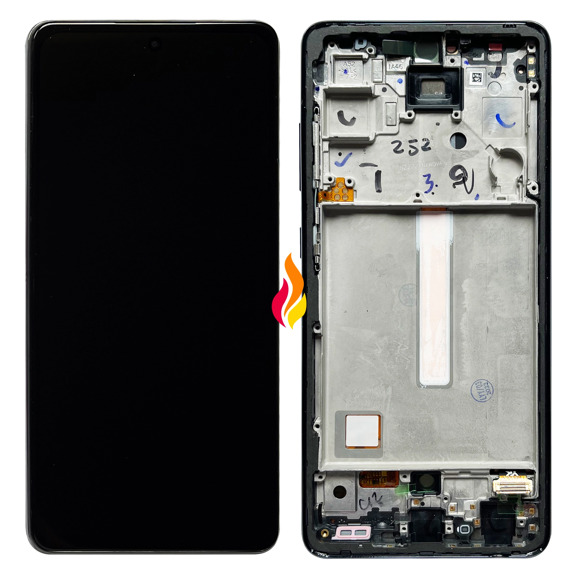 Display telefoane - Display Samsung A52 / A52 5G / A52s 5G cu rama OLED, Negru