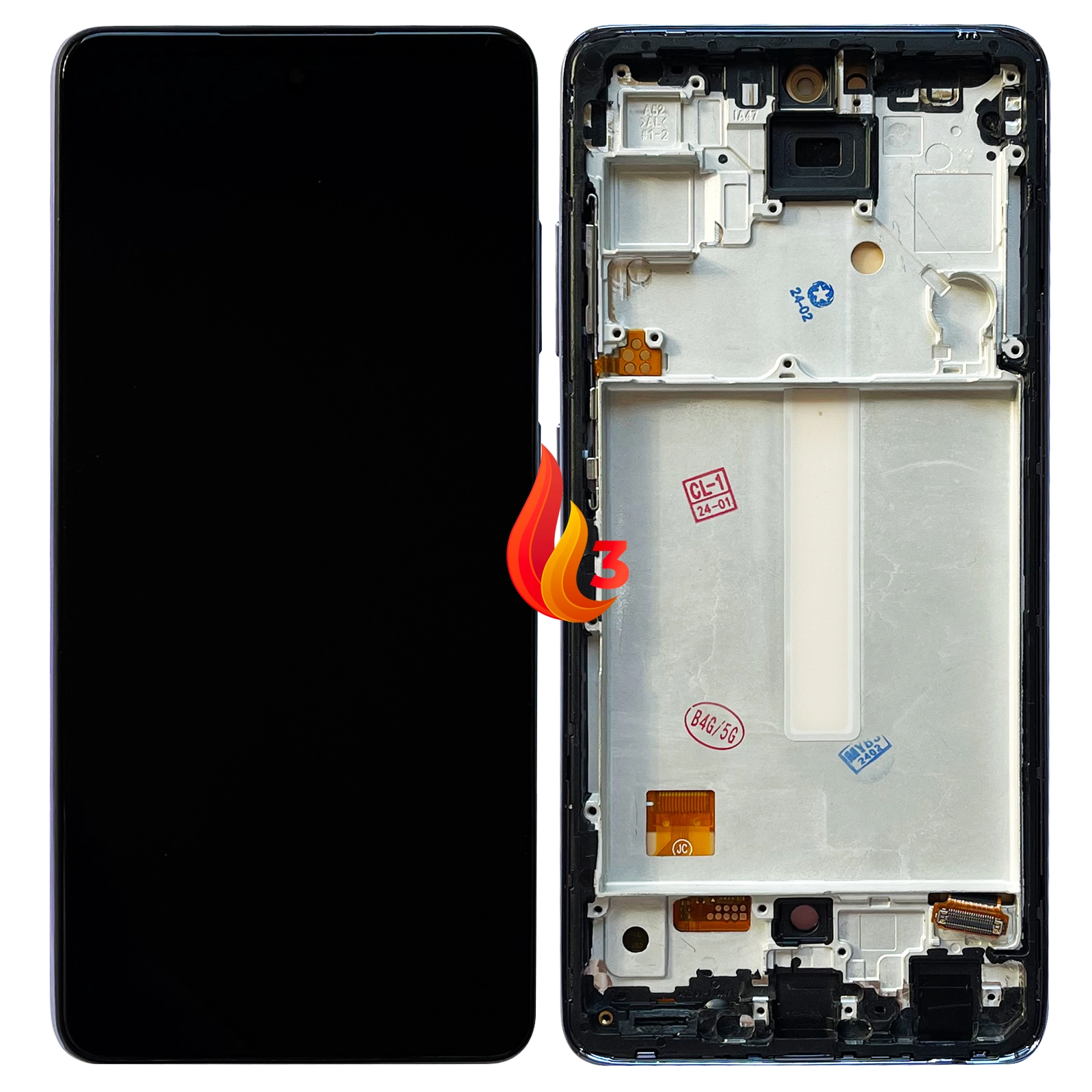 Display telefoane - Display Samsung A52s 5G cu rama OLED, Mint