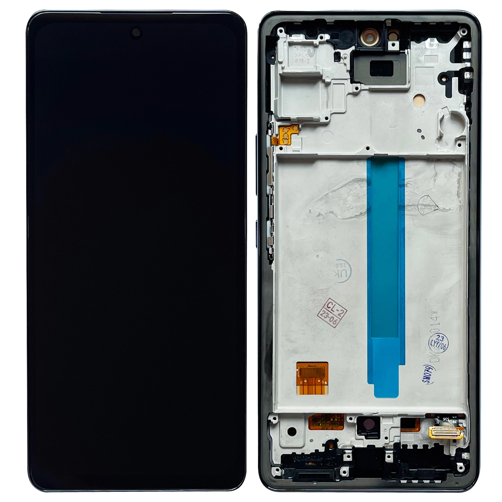 Display telefoane - Display Samsung A53 5G cu rama LCD Negru