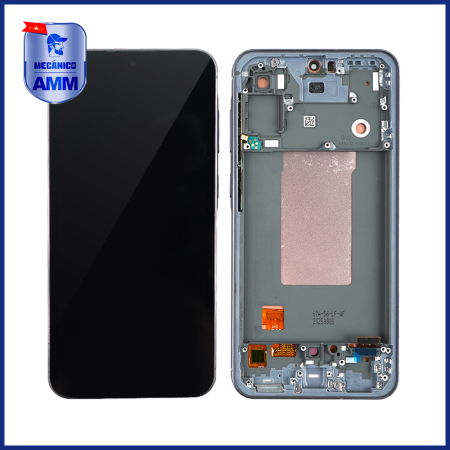 Display telefoane - Display Samsung A56 OLED cu rama, Negru