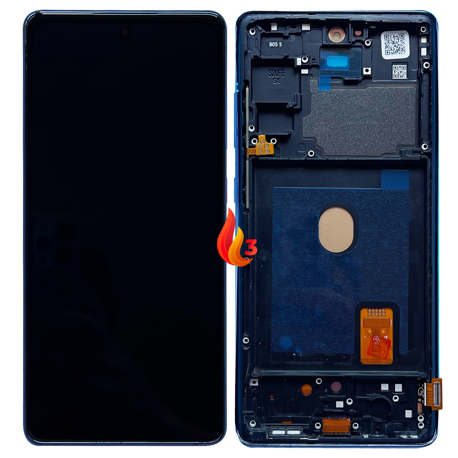 Display telefoane - Display Samsung S20 FE 5G LCD cu rama, Negru