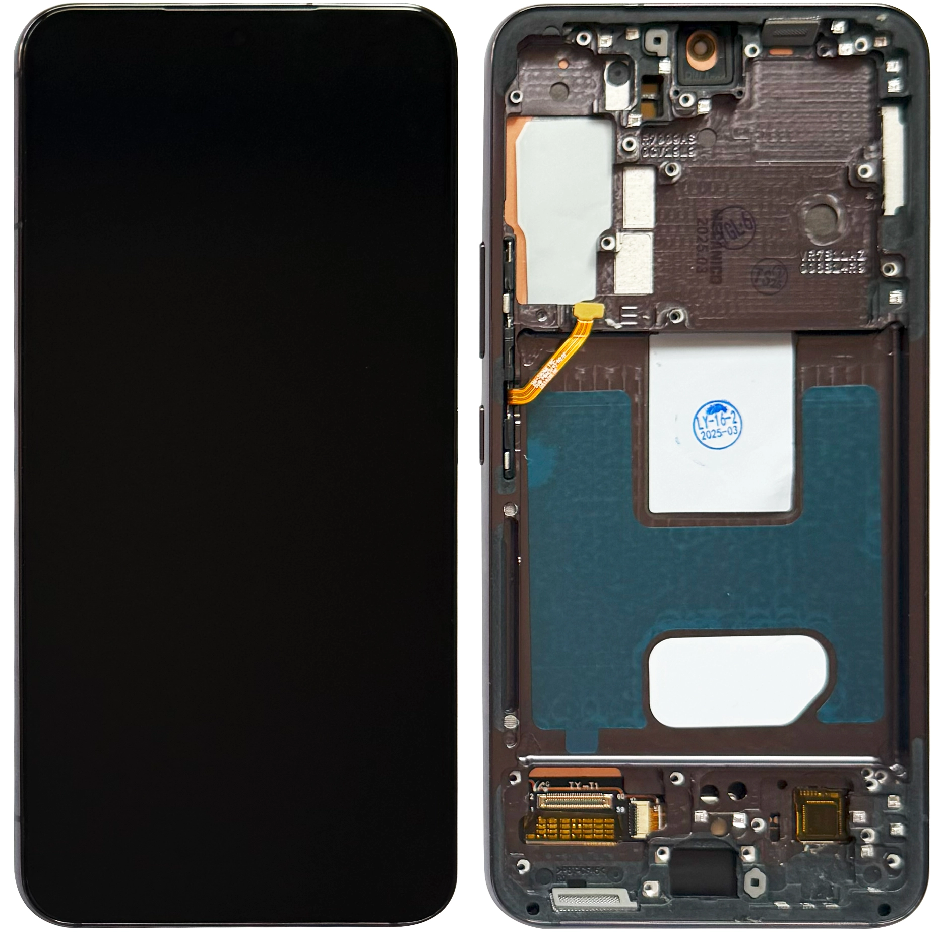 Display telefoane - Display Samsung S22 OLED cu rama, Negru