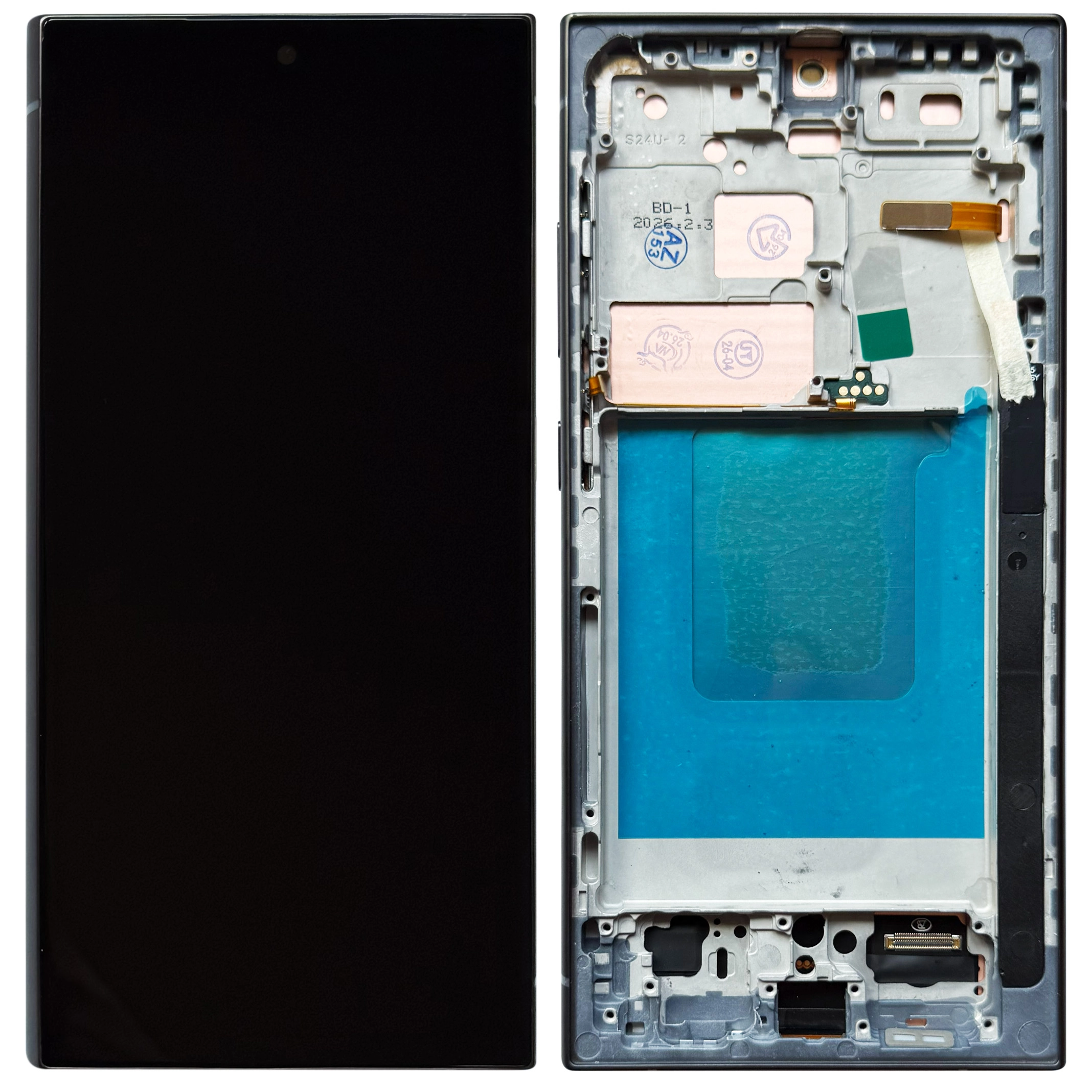 Produse - Display Samsung S24 Ultra LCD cu rama, Negru