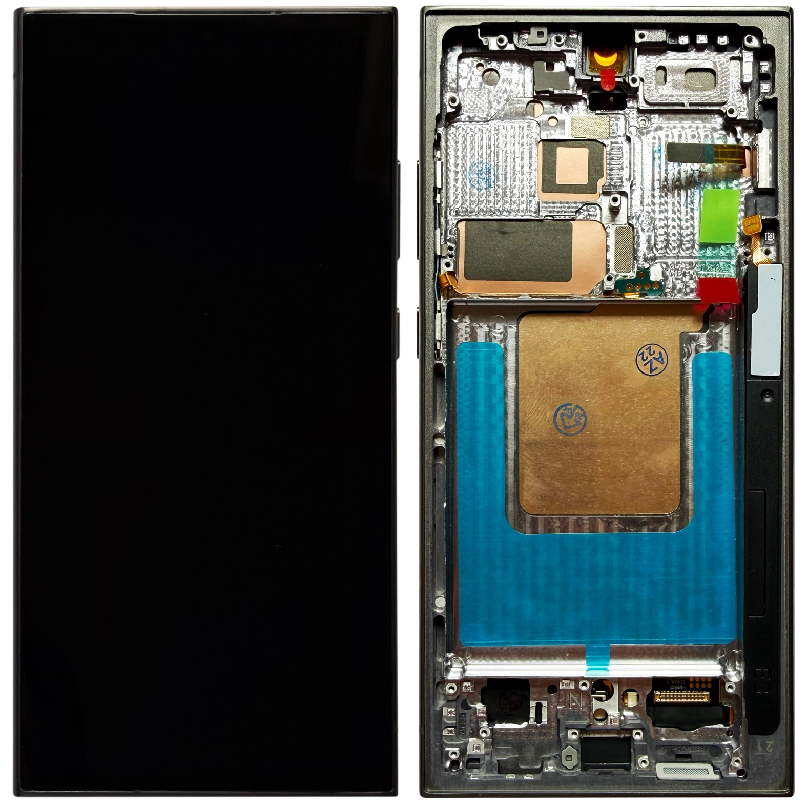 Samsung S24 Ultra - Display Samsung S24 Ultra OEM OLED cu rama, Negru