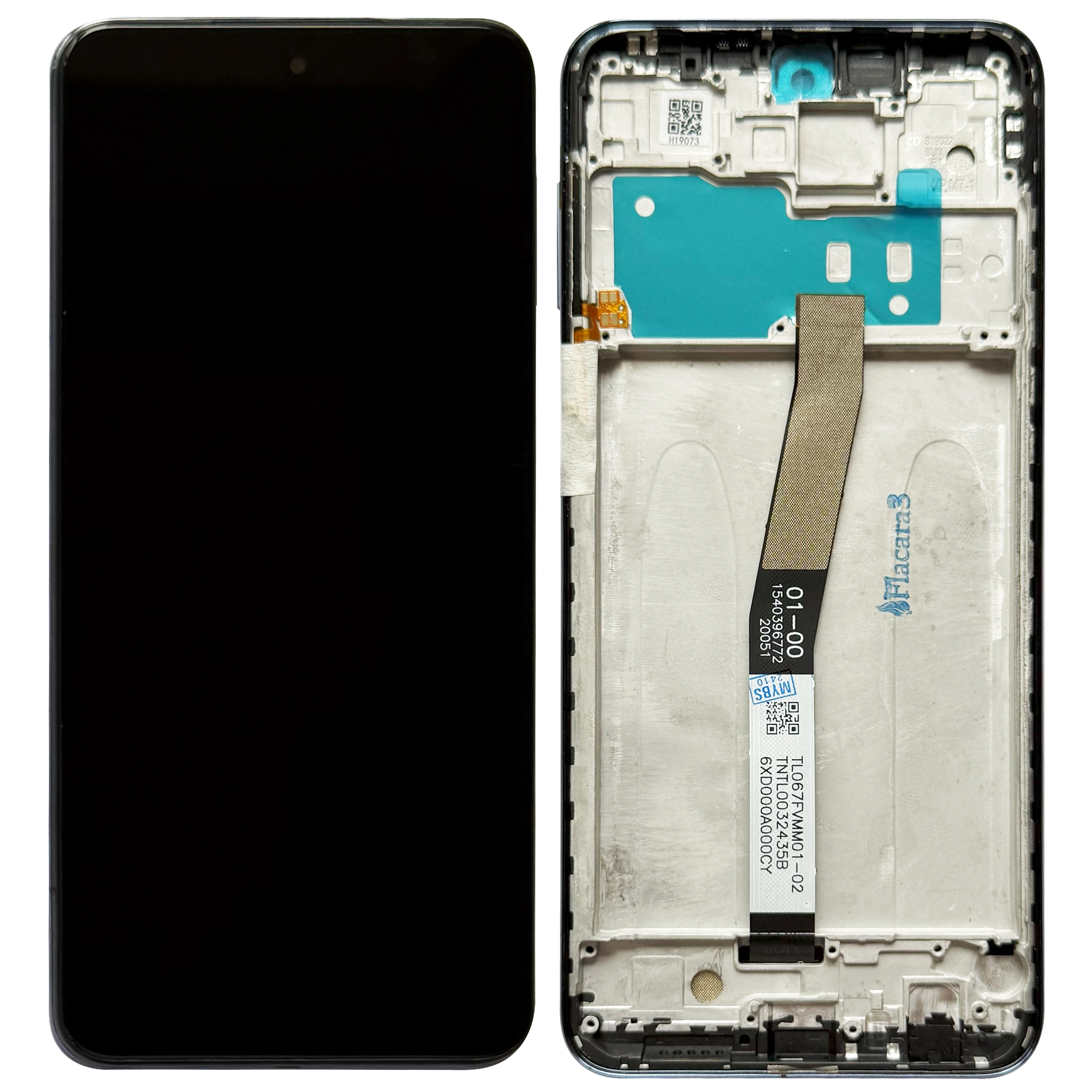 Display telefoane - Display Xiaomi Redmi Note 9 Pro cu rama