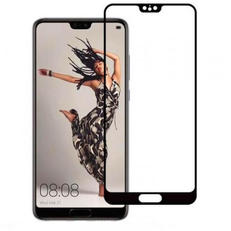 Sticla 9D - Folie sticla 9D Huawei P20 Lite - Negru