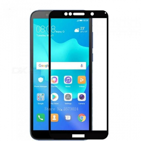 Sticla 9D - Folie sticla 9D Huawei Y5 (2018) - negru