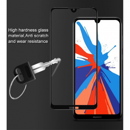 Folie sticla 5D Huawei Y7 2019 - negru [1]