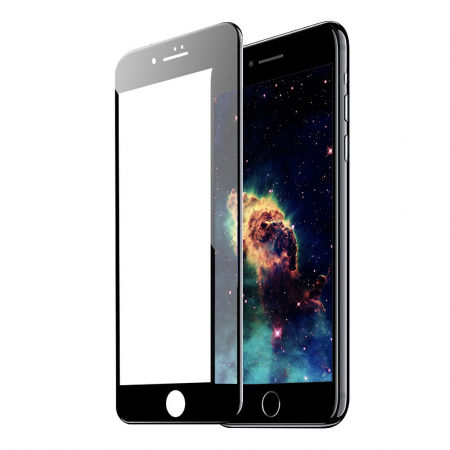 Sticla 5D - Folie sticla 5D Iphone 6/6s, Negru