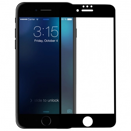7/8 plus - Folie sticla 9D Iphone 7/8 plus - Negru