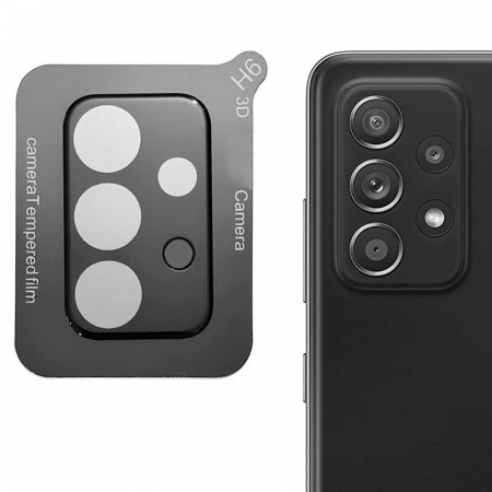 Folie camera - Folie sticla camera Samsung A52 - Negru