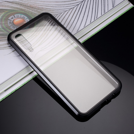 Bumper magnetic sticla fata-spate Samsung A50 - Negru [2]