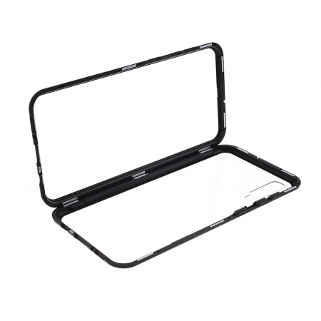 Bumper magnetic sticla fata-spate Samsung A50 - Negru [1]