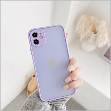A10 - Husa silicon bumper mat Iphone 12, Mov