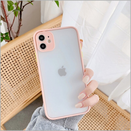 A42 5G - Husa silicon bumper mat Samsung A42 5G, Roz