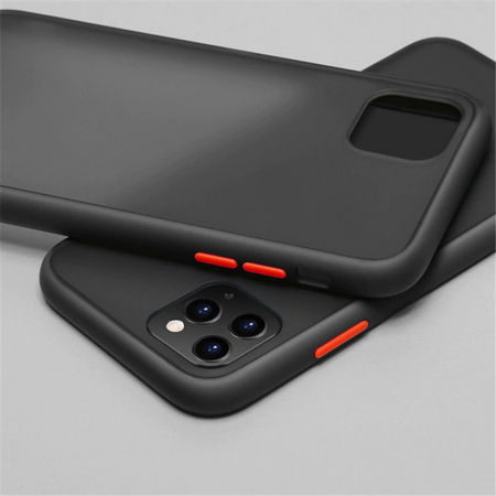 A42 5G - Husa silicon bumper mat Samsung A42 5G, Negru