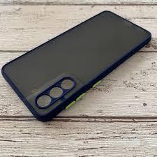 S21 Plus - Husa silicon bumper mat Samsung S21 Plus, Albastru