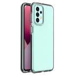 Huse telefoane Samsung - Husa silicon spring transparenta cu rama neagra Samsung A12