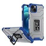 A53 5G - Husa silicon crystal inel Iphone 12, Albastru