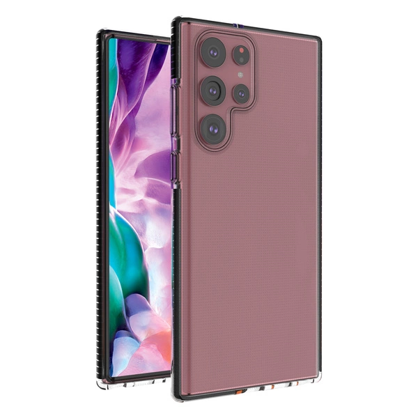 A22 4G - Husa silicon spring transparenta cu rama neagra Samsung A13 5G