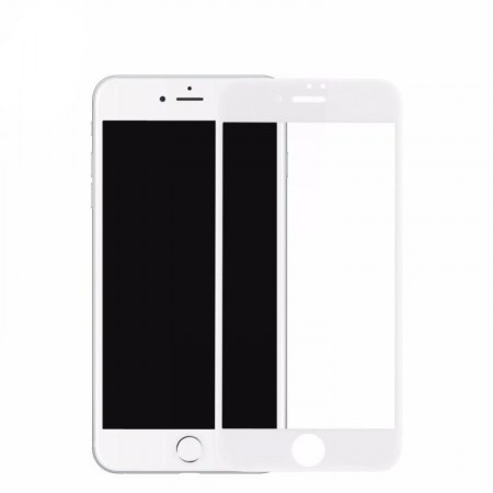 iPhone 7/8/SE2 - Folie sticla 9D Iphone 7/8/SE 2, Alb