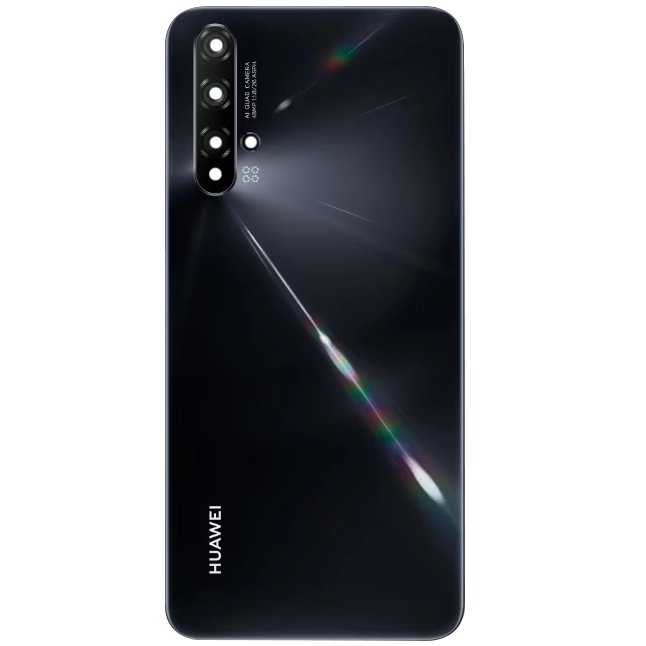 Spate telefon, capac baterie - Spate telefon: Capac baterie Huawei Nova 5T, Negru