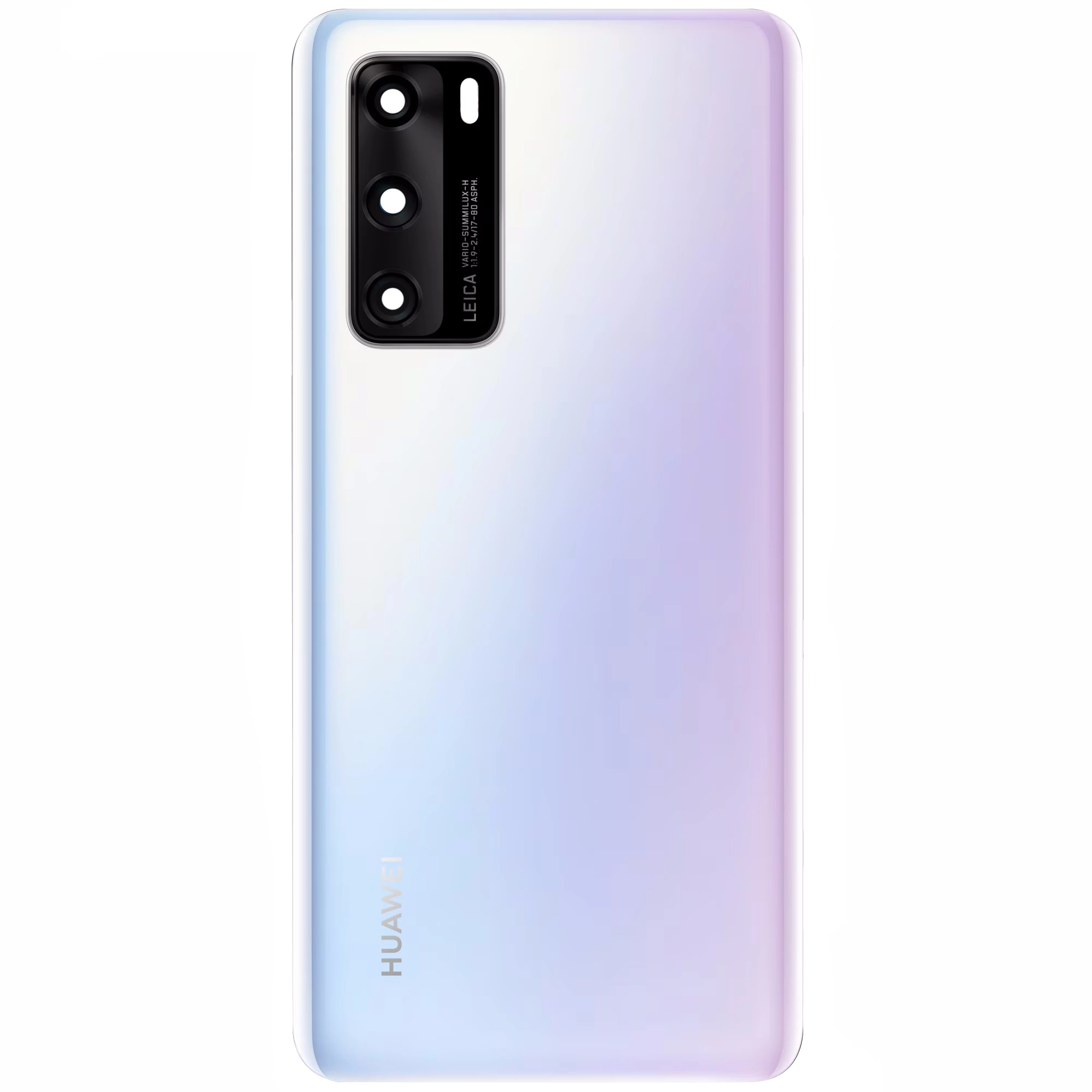 Spate telefon, capac baterie - Spate telefon: Capac baterie Huawei P40, Alb