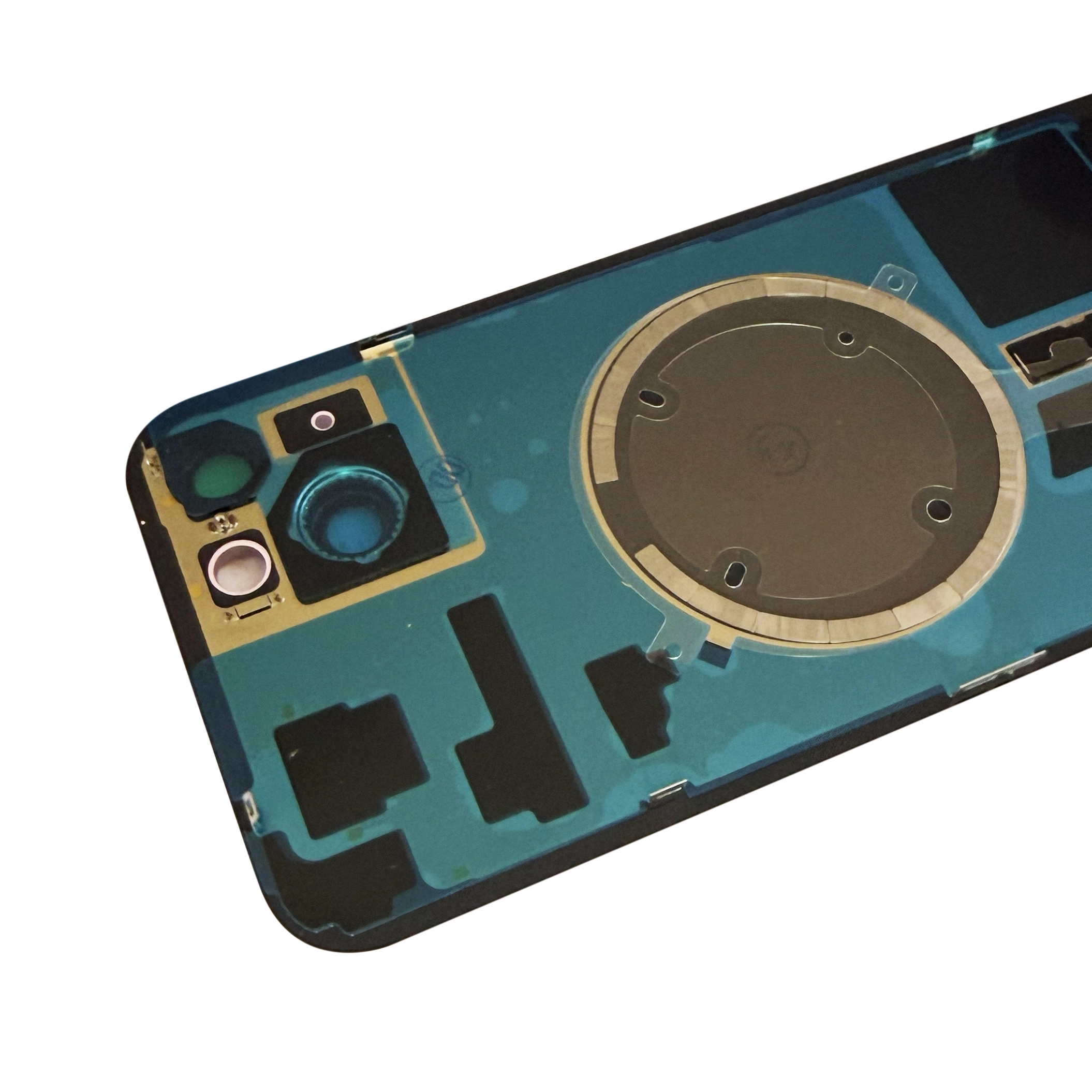 Spate telefon: Capac baterie Iphone 15 Plus cu Lentile si Magnet, Galben [2]
