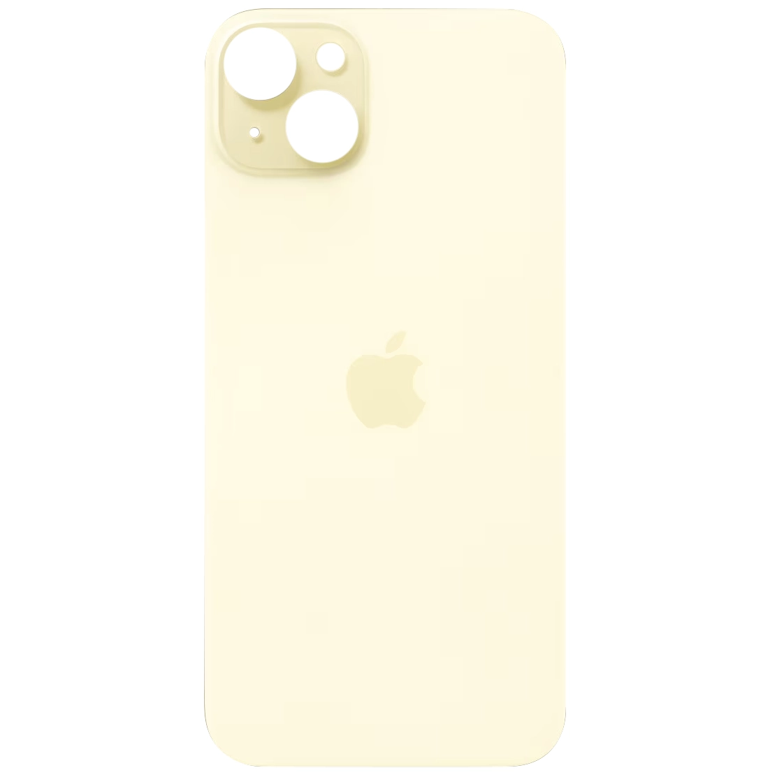 Spate telefon, capac baterie - Spate telefon: Capac baterie Iphone 15 Plus, Galben