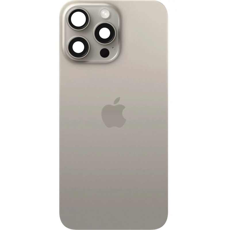 Piese Service Gsm - Spate telefon: Capac baterie Iphone 15 Pro Max cu Lentile si Magnet, Natural