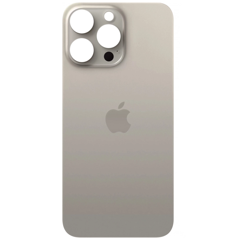 Spate telefon, capac baterie - Spate telefon: Capac baterie Iphone 15 Pro, Natural